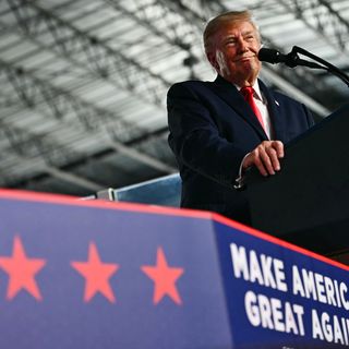 US President Donald Trump speaks at a midterm campaign rally at Port of Corpus Christi in Corpus Christi, Texas on October 27, 2026.