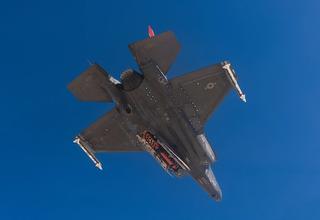 Test fire of a development Joint Strike Missile on the US Air Force’s F-35 Joint Strike Fighter.