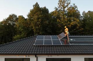 Installation of solar panels on a residence