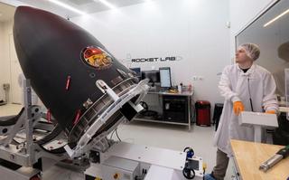 Payload integration for the NROL-199 mission taking place within Rocket Lab’s satellite cleanroom at the company’s private Rocket Lab Launch Complex 1 in New Zealand (Rocket Lab, with permission)