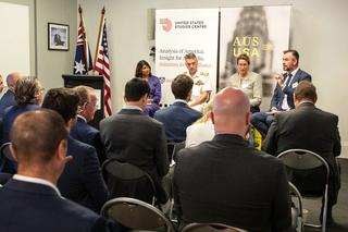 Dr Lavina Lee, Vice Admiral Jonathan Mead AO RAN, Kate Louis and Professor Peter Dean