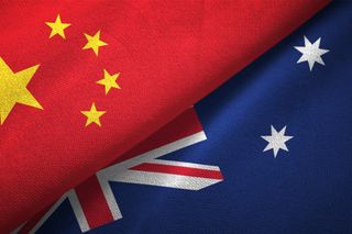Australian and Chinese flags