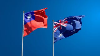 Taiwan and Australia flags