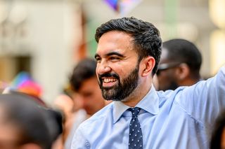 New York City mayoral candidate Zohran Mamdani attends the 2025 New York City Pride March on June 29, 2025
