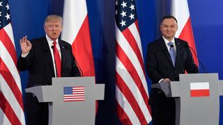 Donald Trump and the President of Poland, Andrzej Duda