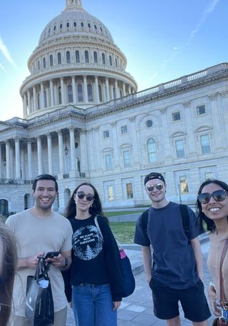 Study tour participants on Capitol Hill