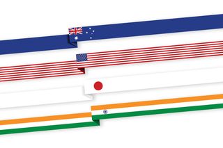 Quad country flags
