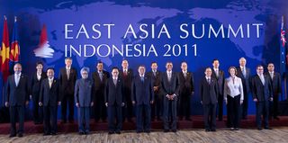 US President Barack Obama participates in the East Asia Summit in Bali, Indonesia, 19 November 2011