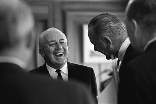 Prime Minister Harold Holt at a reception in Canberra for US President Lyndon Johnson, October 1966
