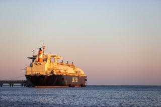 A liquified natural gas floating storage unit.