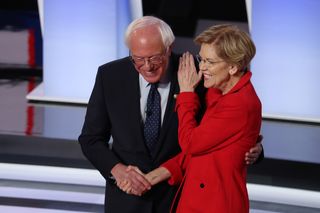 Senator Bernie Sanders and Senator Elizabeth Warren