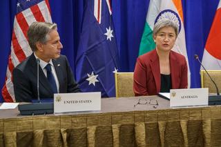 US Secretary of State Antony Blinken and Australian Foreign Minister Penny Wong participate in a Quad meeting on the sidelines of the 77th UN General Assembly in New York, September 2022