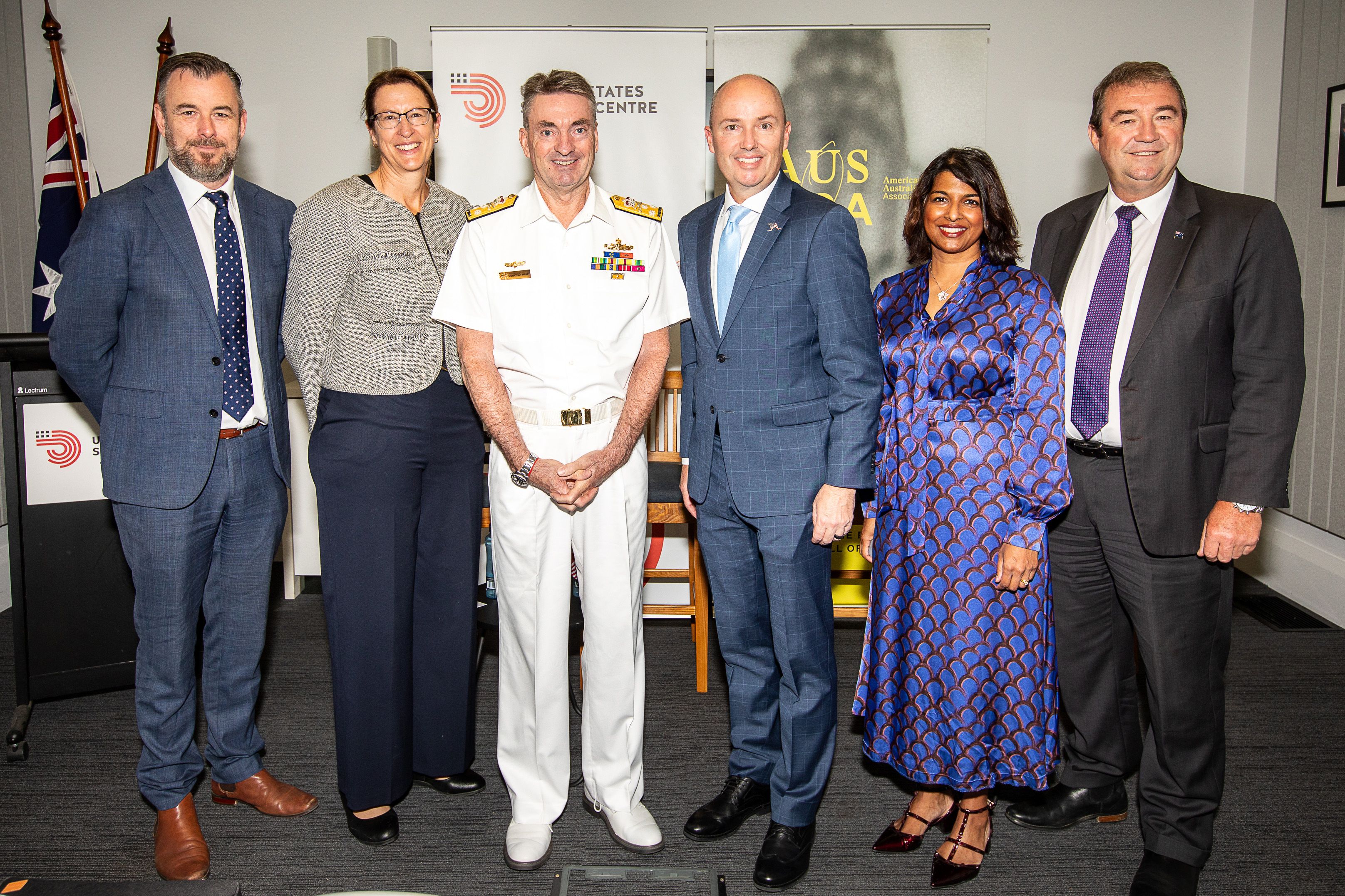 Professor Peter Dean, Kate Louis, Vice Admiral Jonathan Mead AO RAN, Spencer Cox, Dr Lavina Lee and Ian Irving