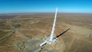 Launch of rocket to test hypersonic speed at more than five times the speed of sound, Woomera, 2016
