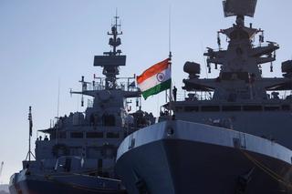 Indian Naval Ships Shivalik and Kamorta in the final stages of preparations to depart Fremantle for the sea phase of Exercise AUSINDEX 2017.