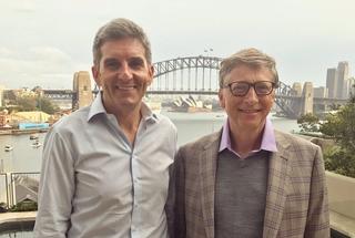 Daniel Petre with Microsoft co-founder Bill Gates in November 2016 (Daniel Petre)