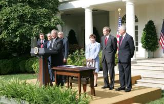 President George W Bush, announcing in Washington  the signing of HR 4759, The United States-Australia  Free Trade Agreement Implementation Act, 3 August 2004
