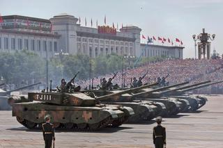 Chinese tanks on parade
