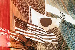 Quad flags (Australia, US, Japan, India)