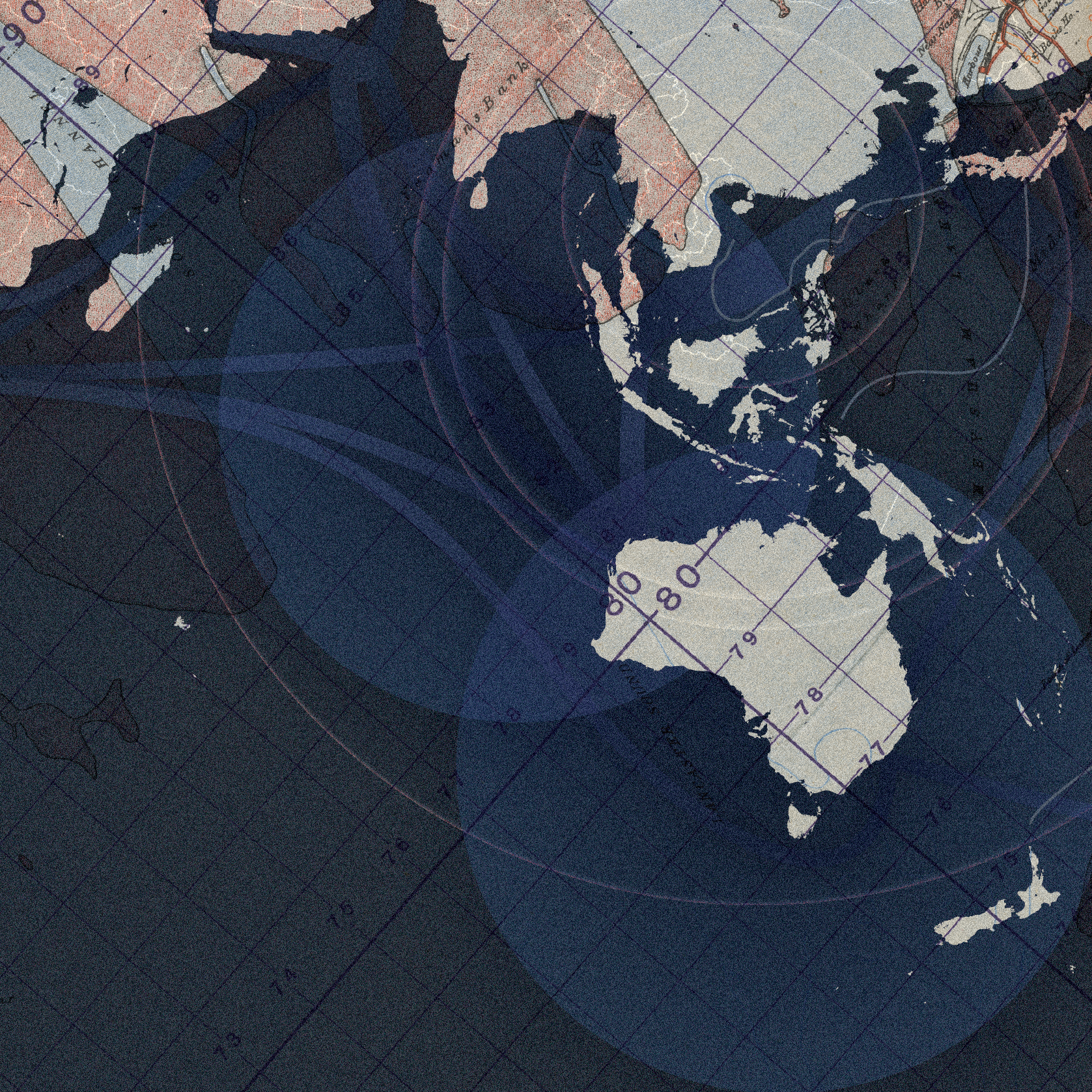 A stylised map of the Indian Ocean region.