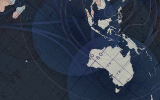 A stylised map of the Indian Ocean region.