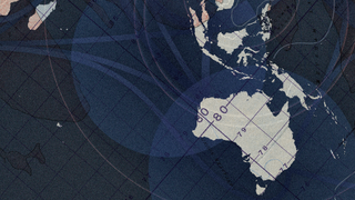 A stylised map of the Indian Ocean region.