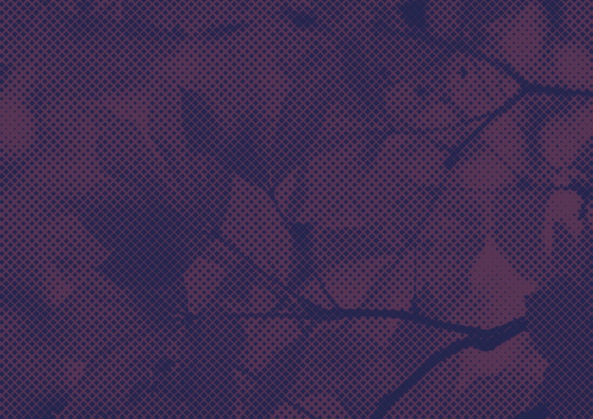 Motif de feuilles de marronnier en trame violette, créé pour l'identité du Théâtre des Marronniers
