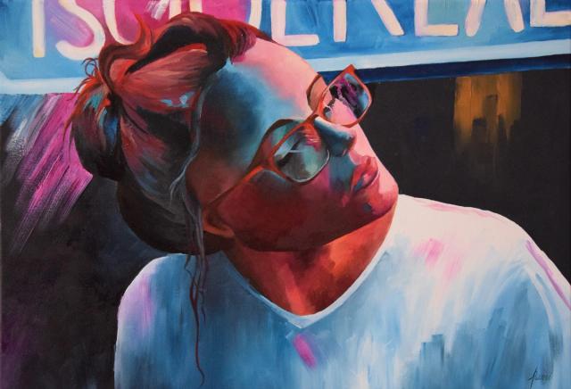 Reproduction d'un artiste inconnu (huile)