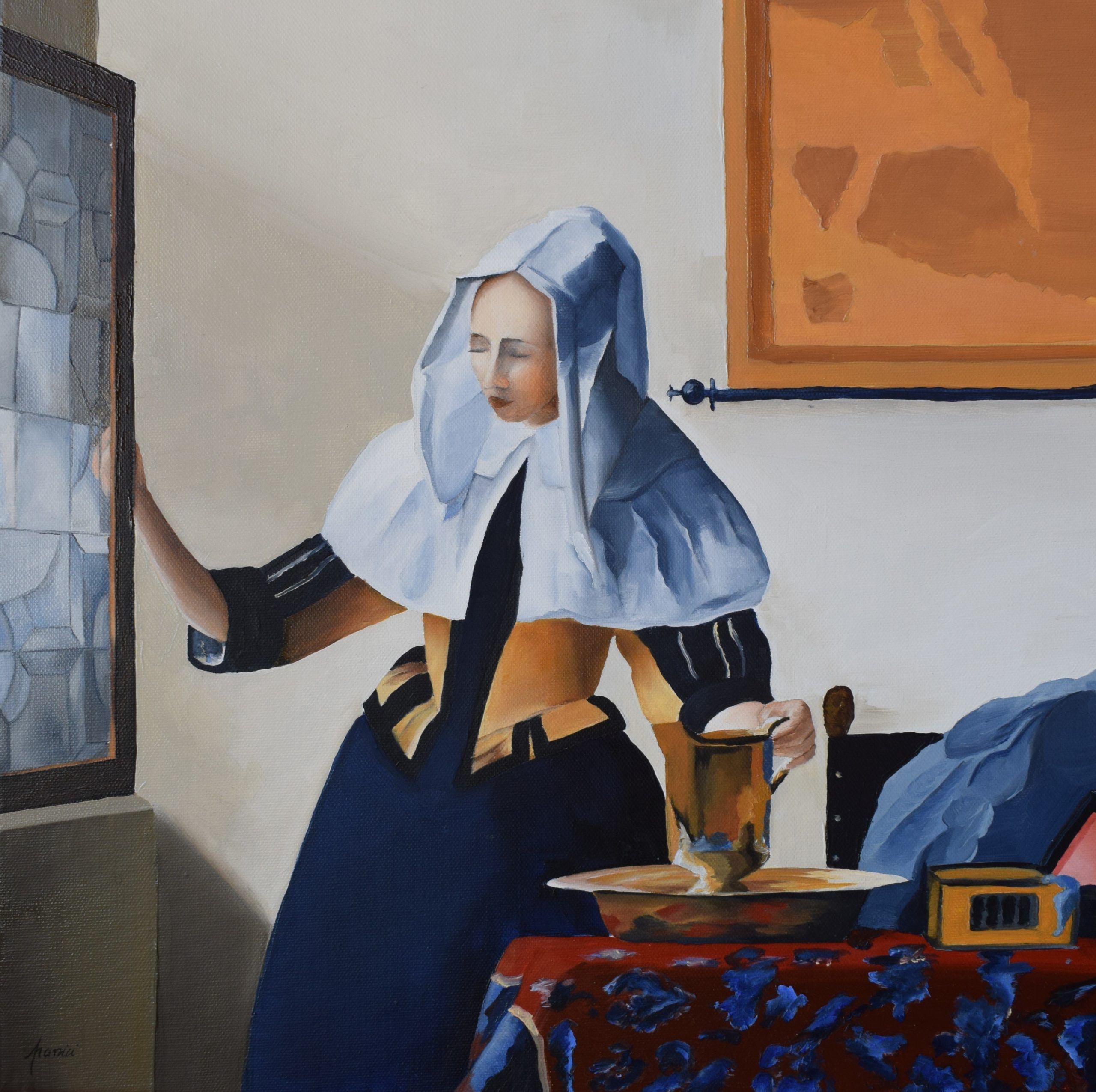 Jeune femme à l'Aiguillère, Vermeer
