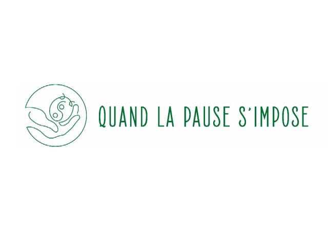 Logo horizontal de Quand la pause s'impose, en vert