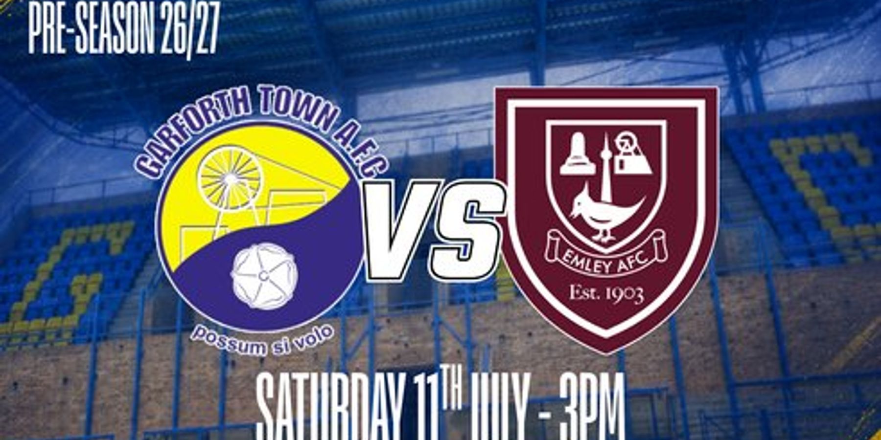 Next Match: Home to Emley AFC (11/07/26)