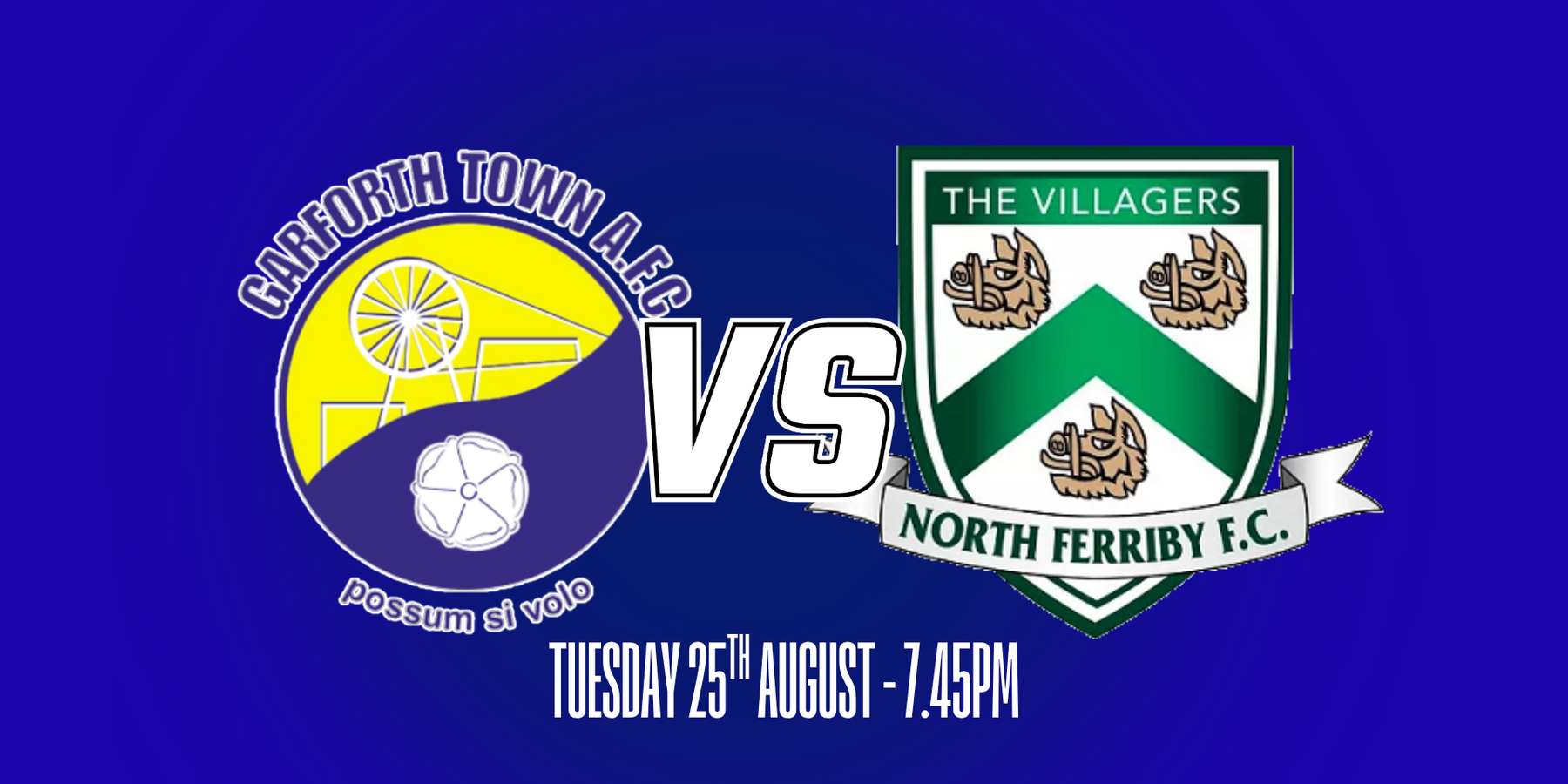 Next Match - home to North Ferriby (25/08)