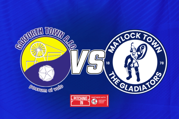 Next match - home to Matlock Town (31/10