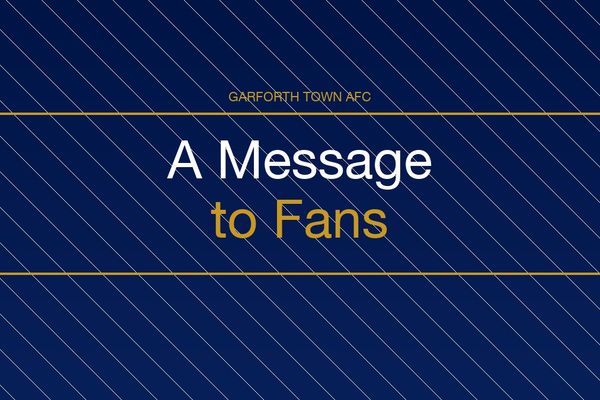 A Message to Fans