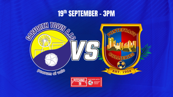 Next match - home to Pontefract (19/09)