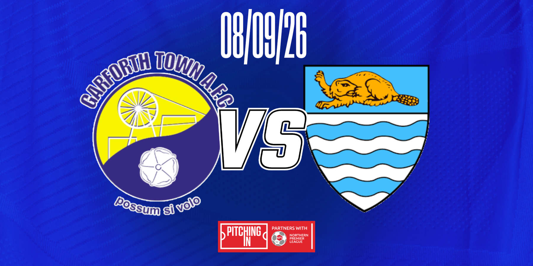 Next match - home to Beverley Town (08/09)