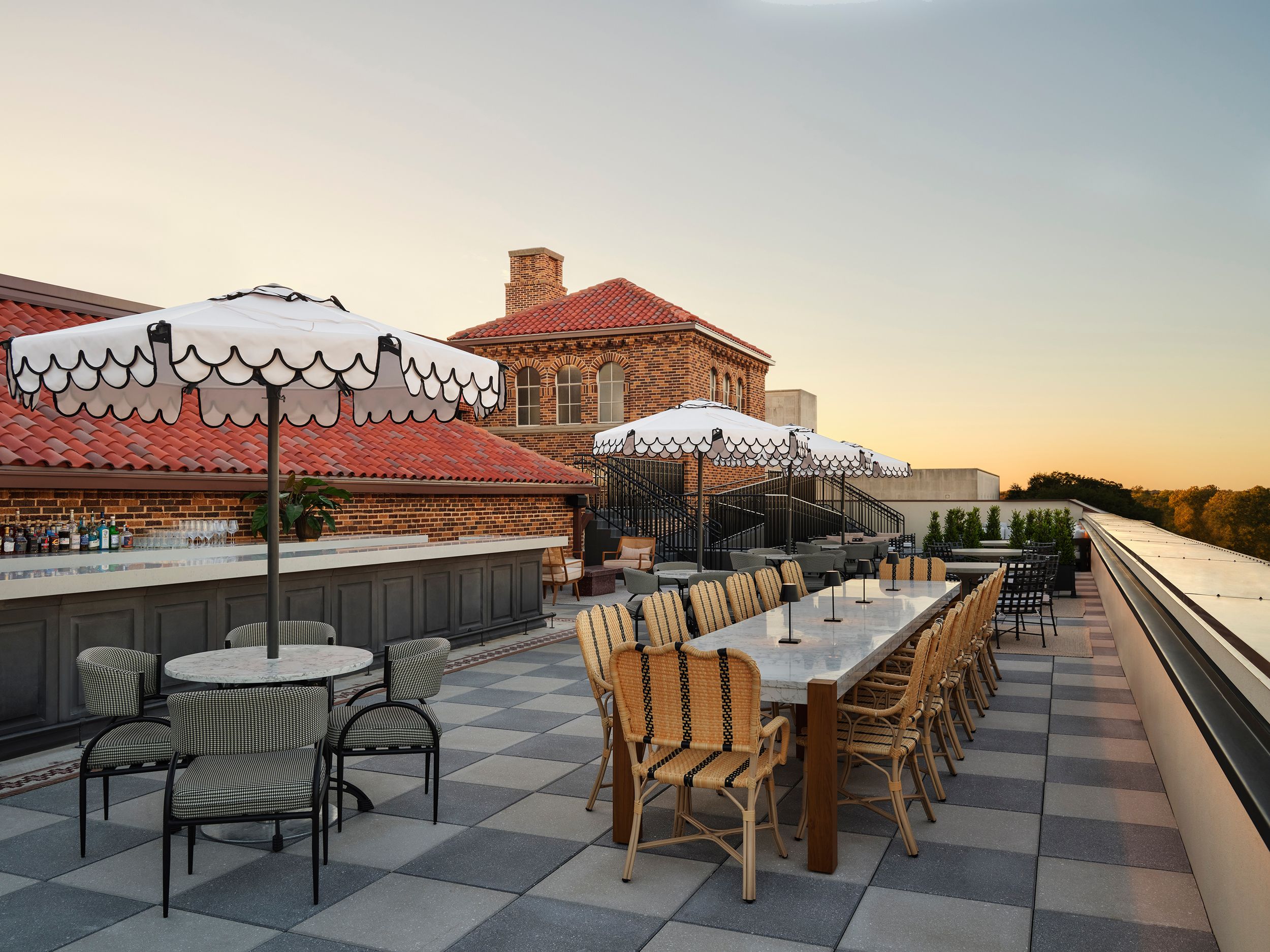 Hotel 1928 rooftop before