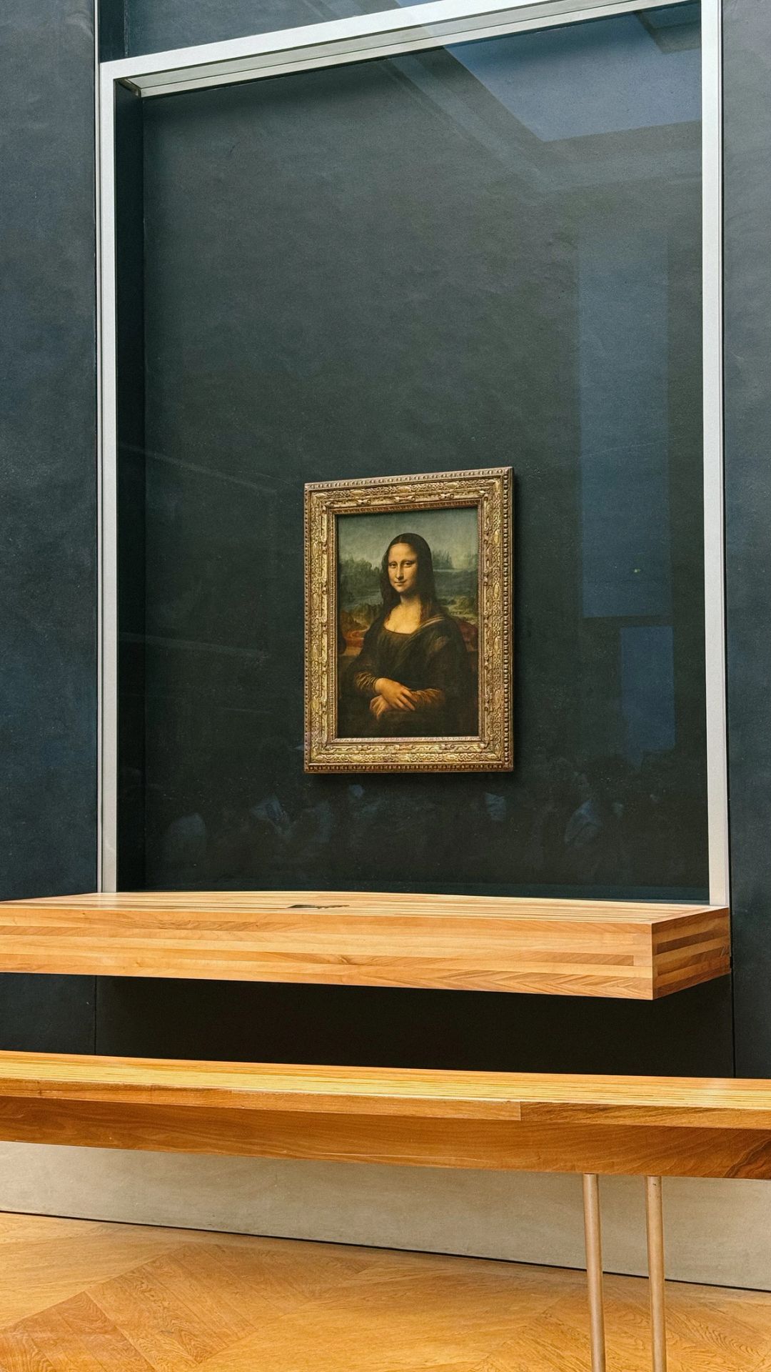 the Mona Lisa at the Louvre in Paris