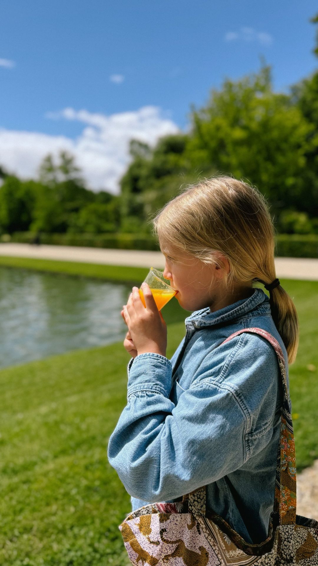 fresh orange juice at Versailles