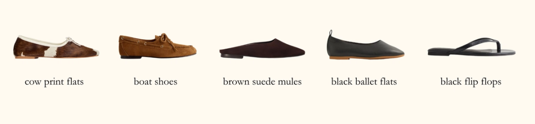 Shoes in my September Capsule Wardrobe