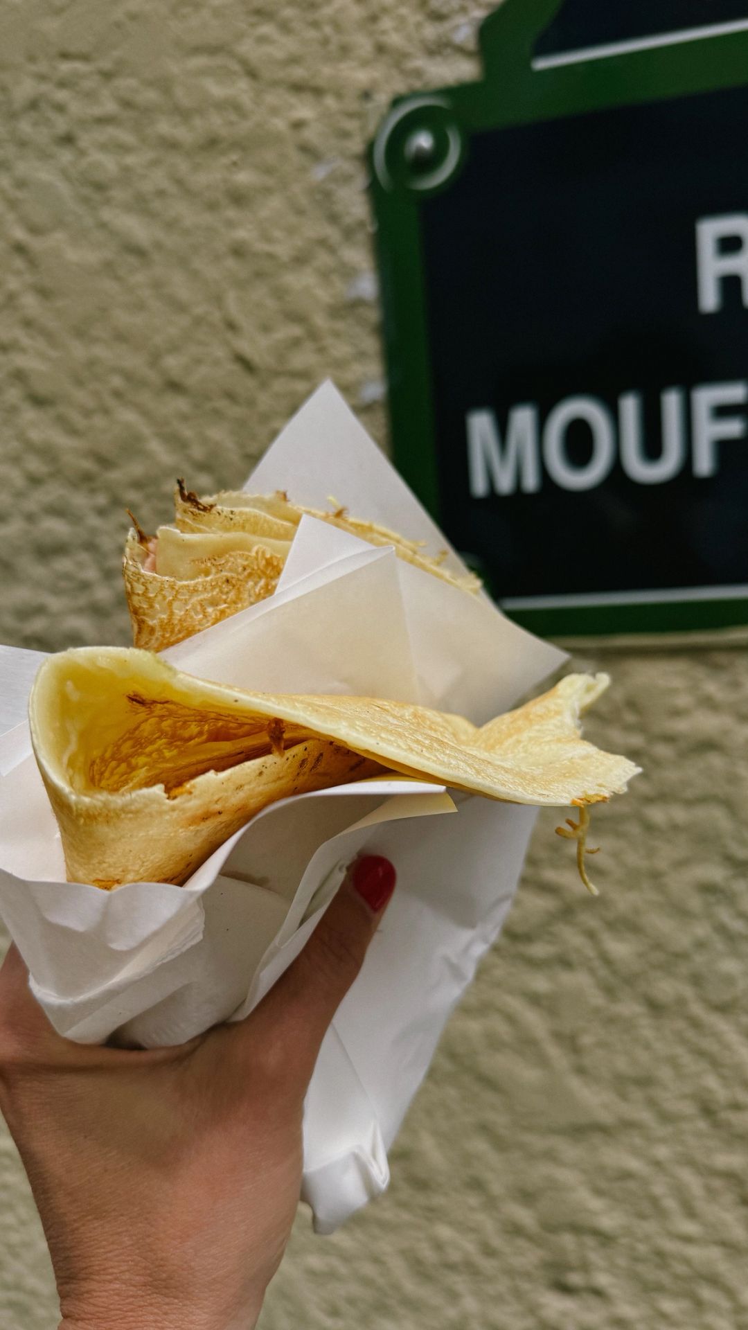 Crepe from Rue Mouffetard in Paris