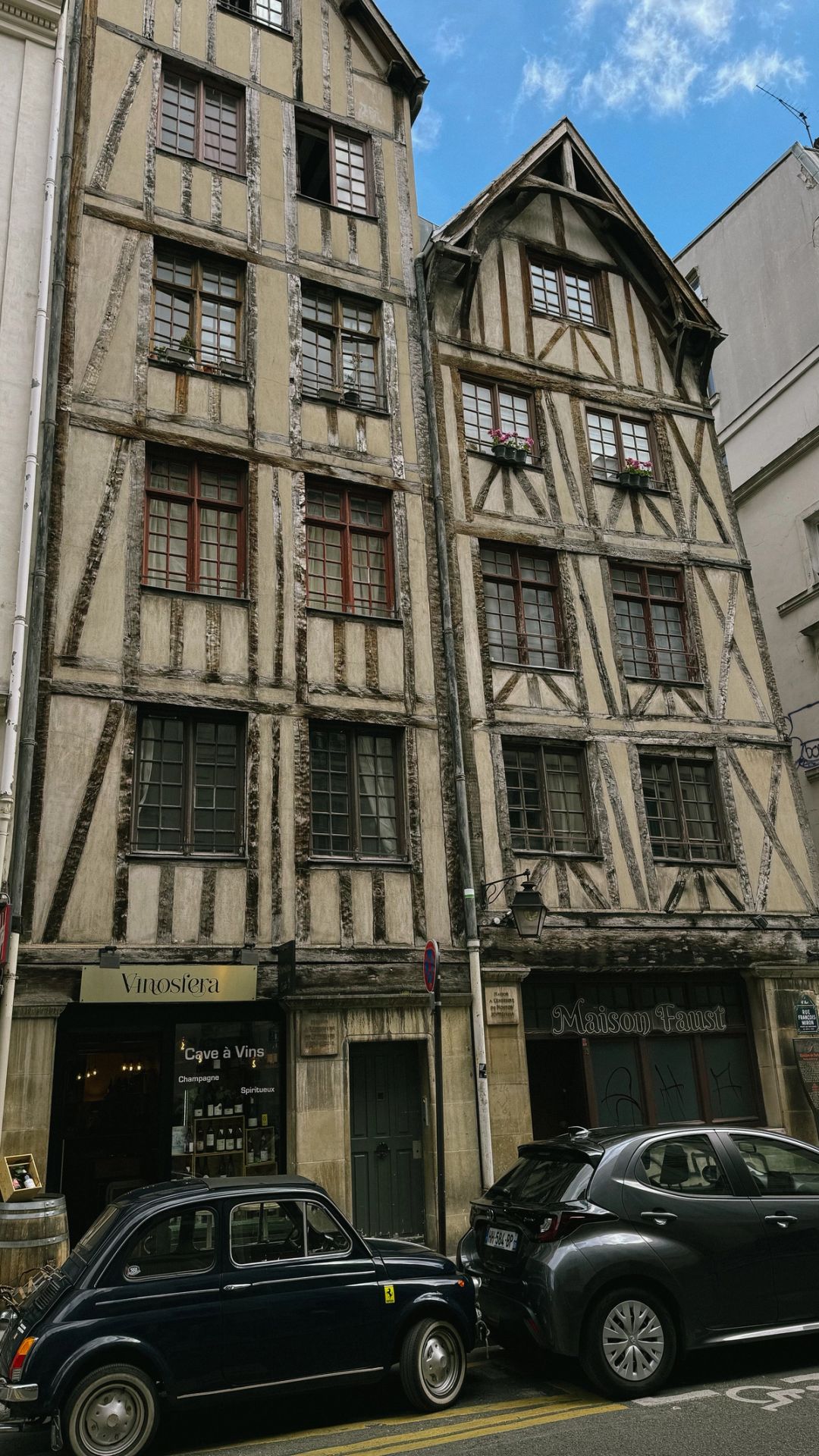 medieval buildings in Paris