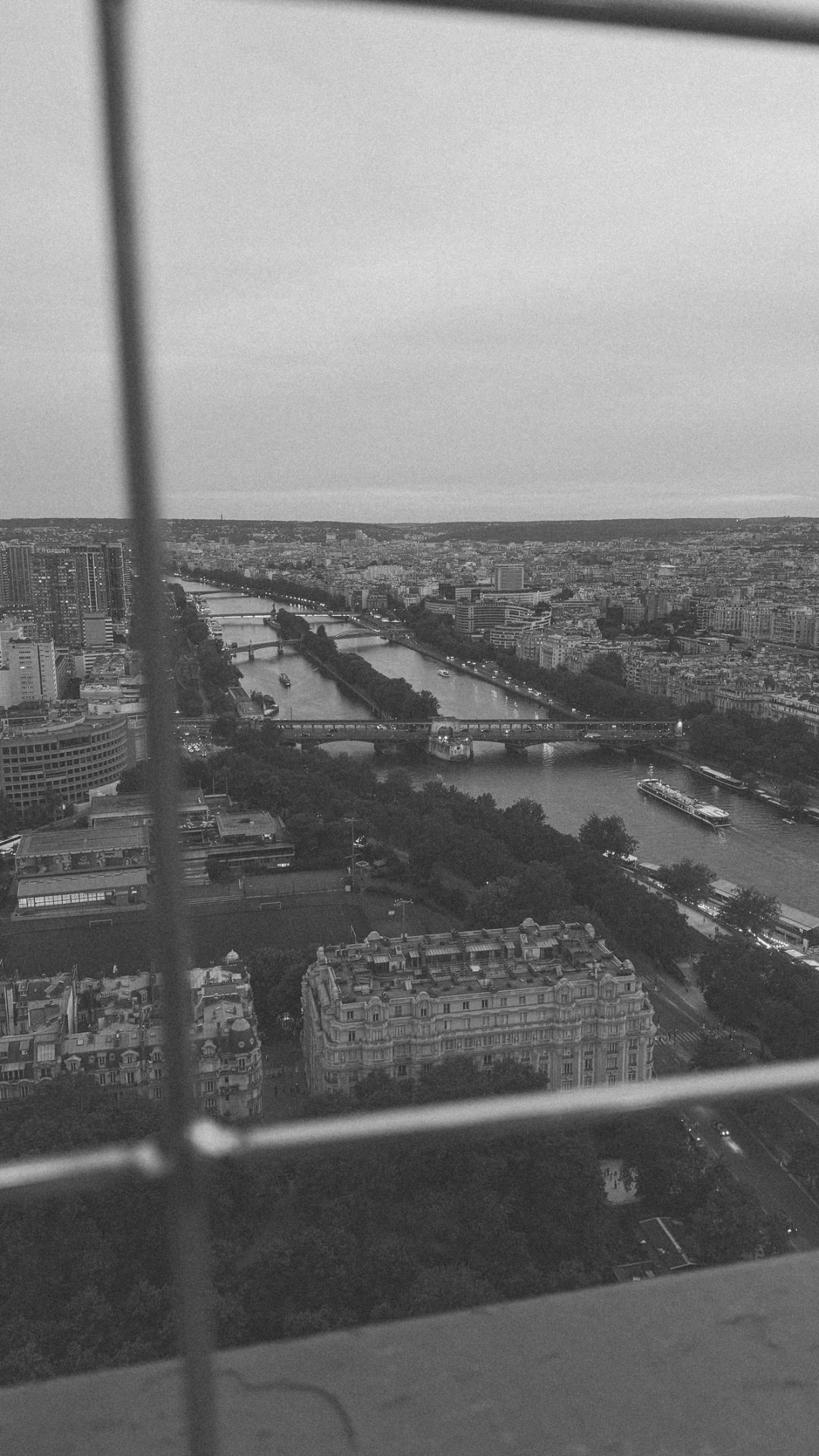 view from the second floor of the Eiffel Tour