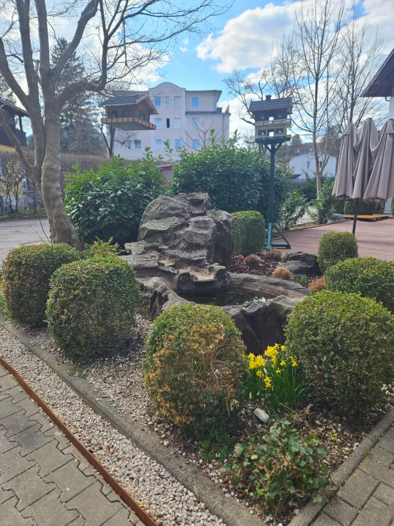 Terrace and outdoor area of the Rosenhaus at Hotel Almrausch Bad Reichenhall