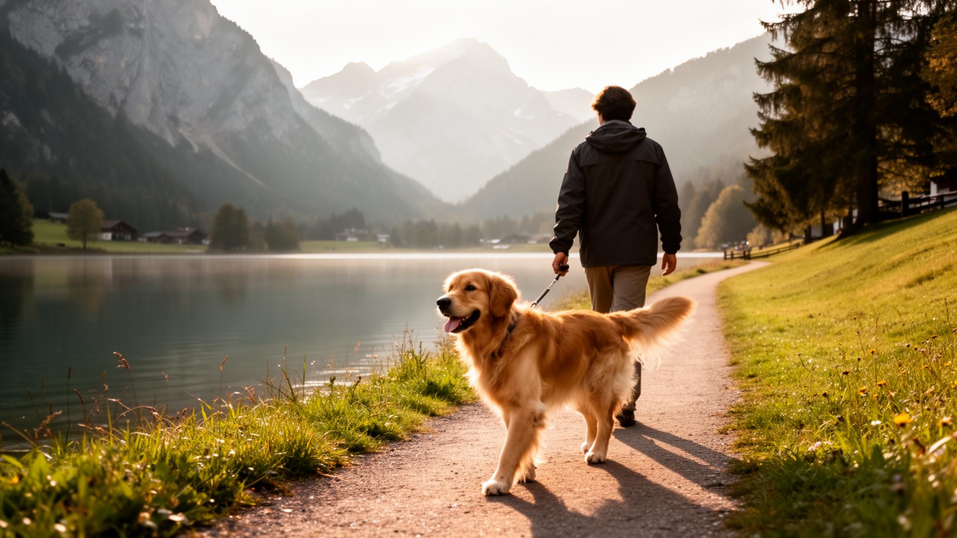 Hund in der Natur bei Bad Reichenhall