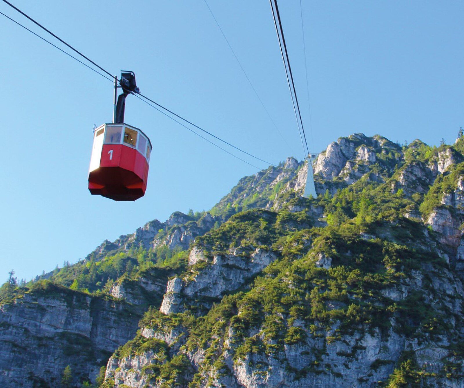 Historische Predigtstuhlbahn in Bad Reichenhall — aelteste Groβkabinen-Seilbahn der Welt