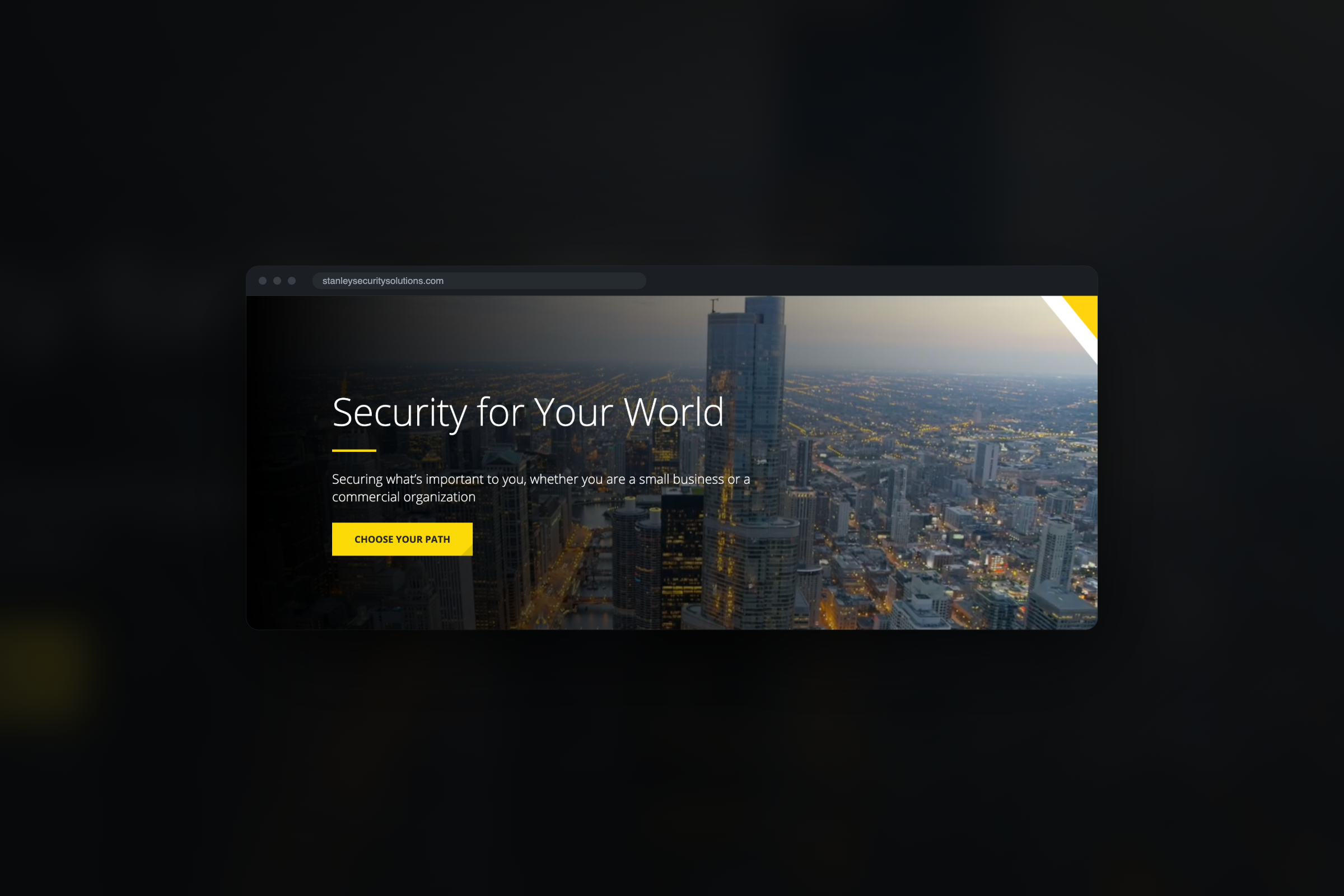 Stanley Security: a global web presence for an international security integrator