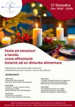 Locandina per Come affrontare un disturbo alimentare a cura del CENTRO NOVA MENTIS  - Dipartimento dei disturbi della nutrizione