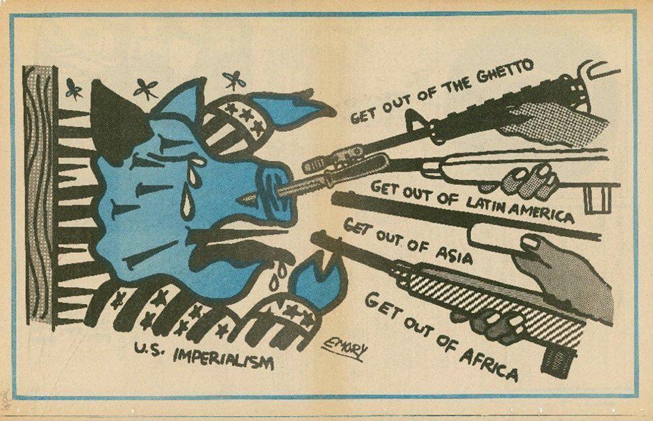 Emory Douglas, U.S. Imperialism, The Black Panther, c. 1969