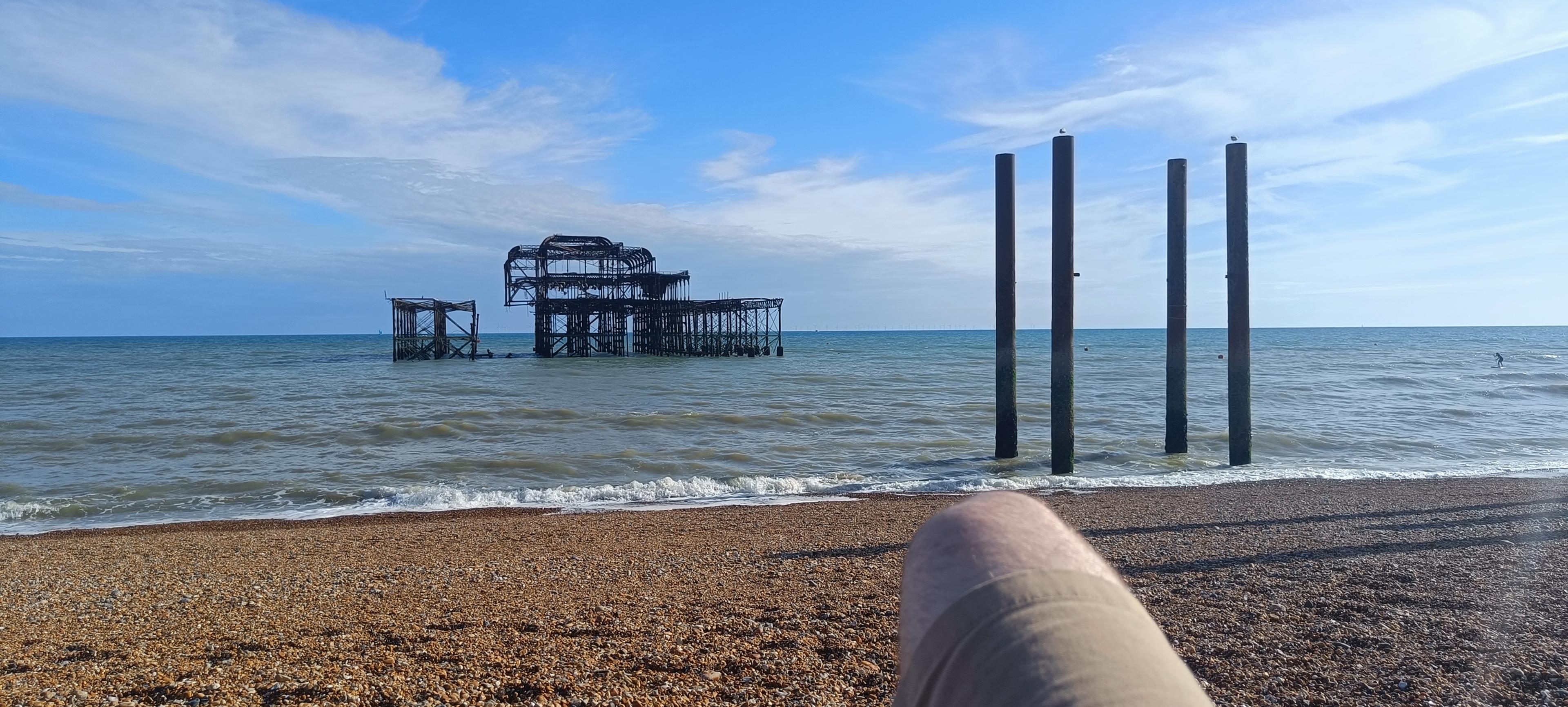 Brighton West Pier on a chilled out Sunday afternoon